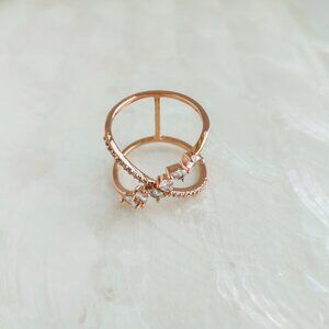 Alicia Bonnie • Glittering Garden Rose Gold Ring #7